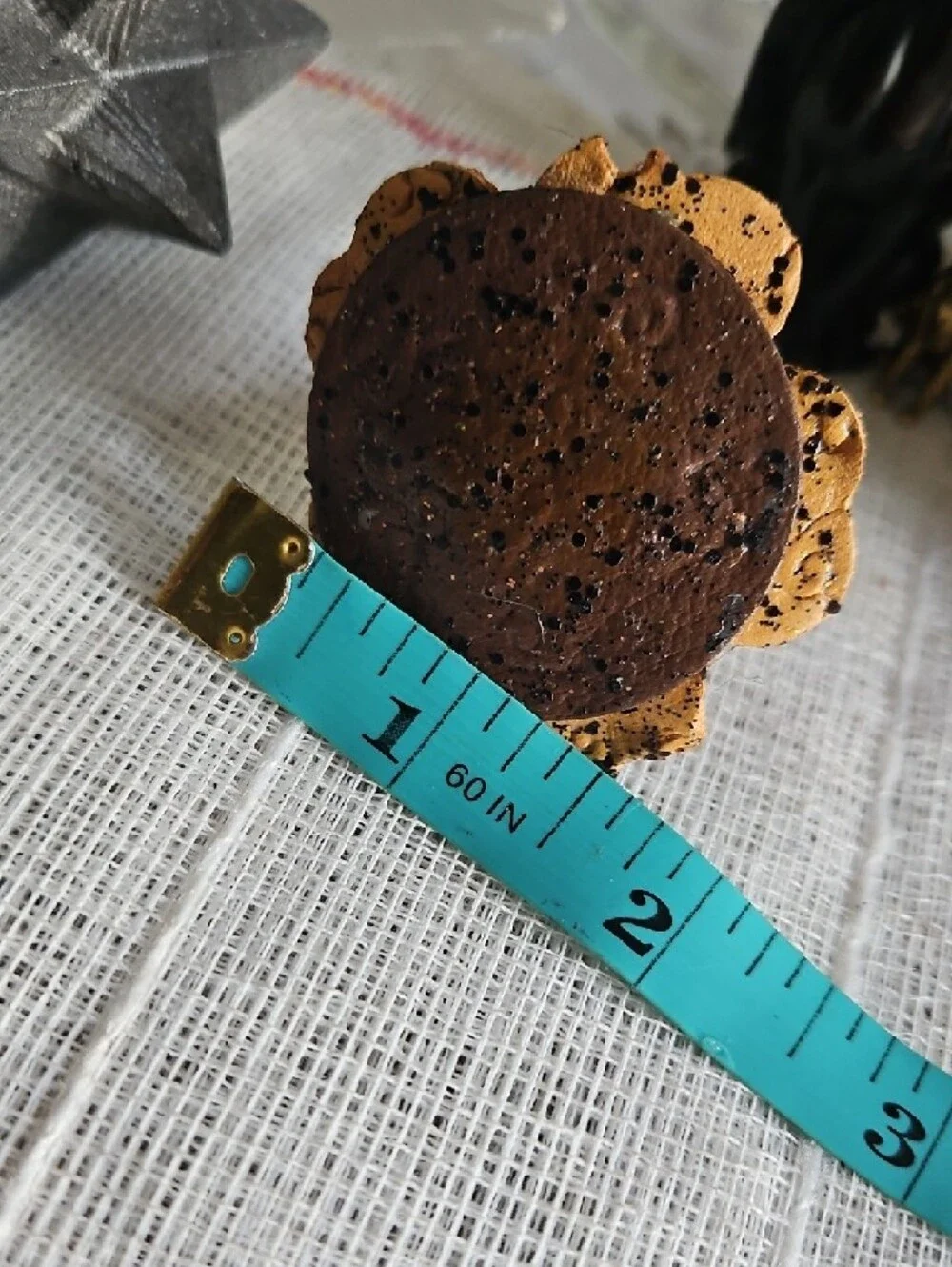 Handmade Genuine Leather Pet Collar Flower Accent NEW GIFTED